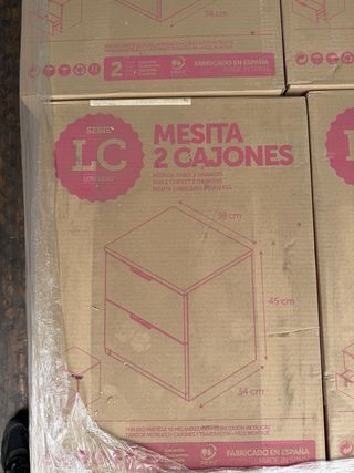 Mesita de noche LC 2 cajones