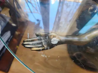 Mesa Centro Cristal y Escultura bailarina