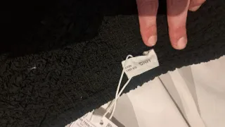 Falda Mango Negra Volante Talla S