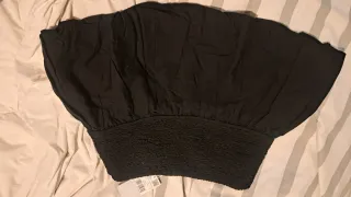 Falda Mango Negra Volante Talla S