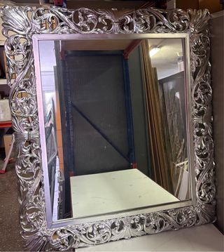 Espejo Marco Plata 90x80