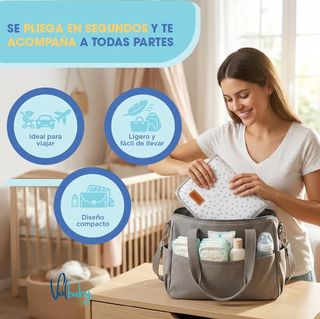 Cambiador Bebe Portátil Impermeable Valbaby