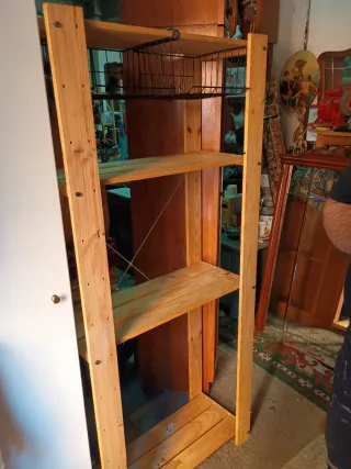 Estantería Ikea HEJNE 4 baldas + 2 cestas