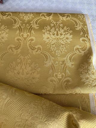 Corte completo traje fallera damasco amarillo ocre