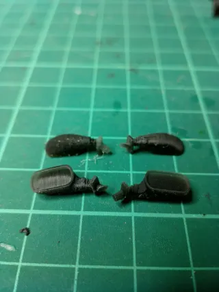 2 Retrovisores 3D Ferrari 308/328 Escala 1:18