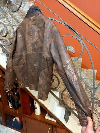 Giacca vera pelle vintage vecchia America vintage