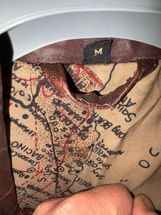 Giacca vera pelle vintage vecchia America vintage