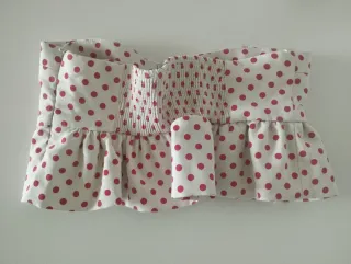 Top Zara lunares palabra de honor Talla S