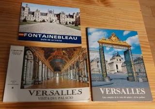 2 guías de Versalles y 1 de Fontainebleau