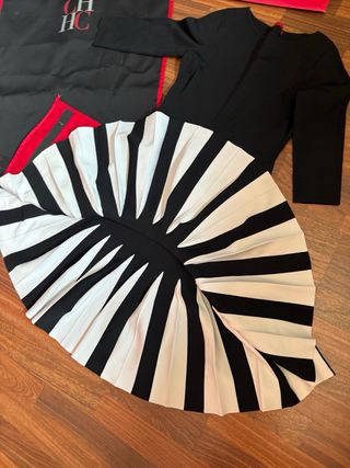 Vestido Carolina Herrera Negro y Blanco