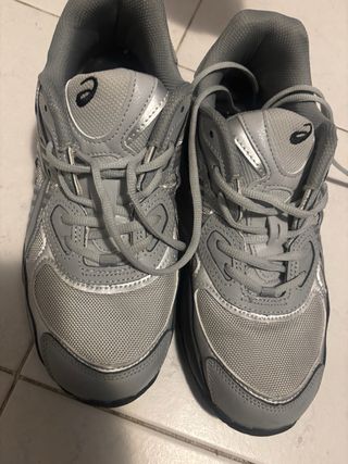 Asics NYC Grigio Argento Scarpe Uomo