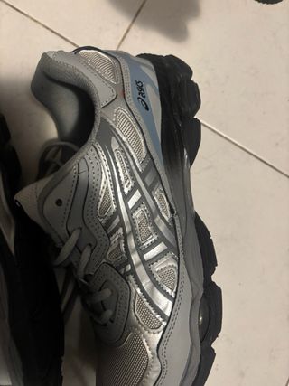 Asics NYC Grigio Argento Scarpe Uomo