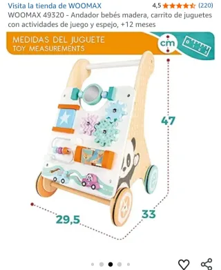 Correpasillos Andador WOOMAX Madera