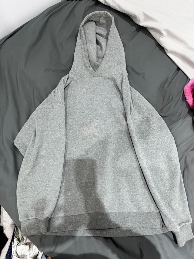 Sudadera Oysho Gris Oversized con Capucha talla s