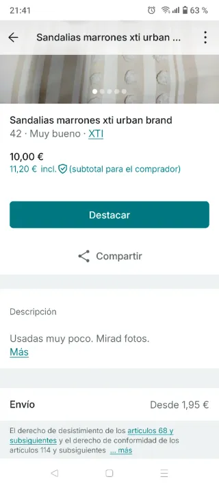 Sandalias unisex XTI Marrones