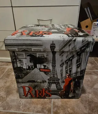 Sillon Caja Decorativa Paris con Almacenamiento