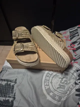 Sandalias Refresh Verano Beige Talla 40