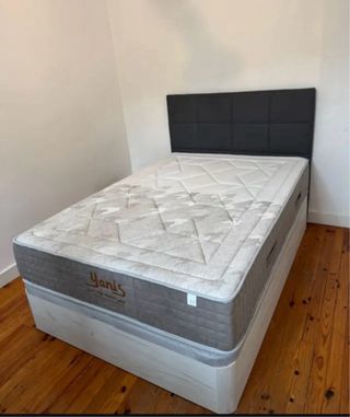 Canapé abatible madera y tela