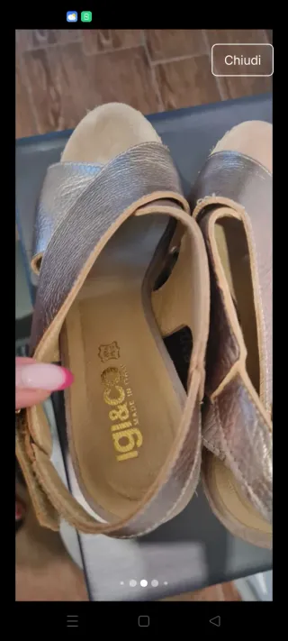 Sandali Igi&Co Beige/Oro