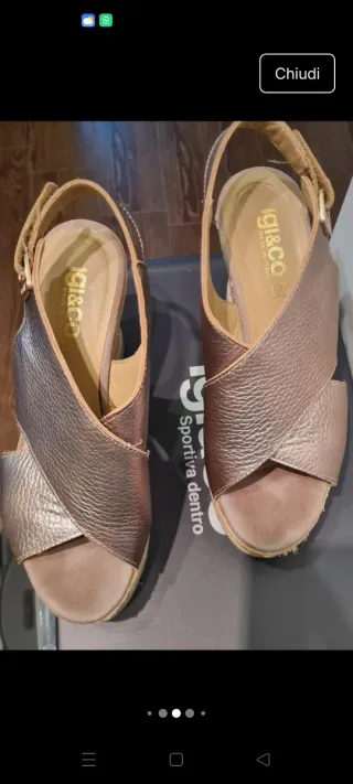 Sandali Igi&Co Beige/Oro