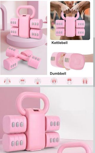 Pesi regolabili 2 in 1 (manubri e kettlebell)
