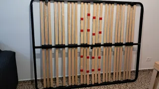 Somier de láminas madera y plástico