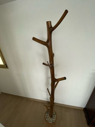 Perchero original tronco de árbol