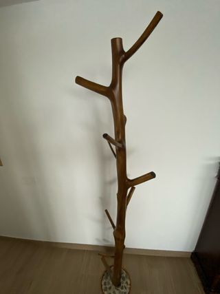 Perchero original tronco de árbol