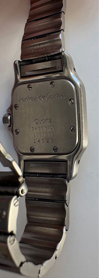 Reloj Cartier Santos Mujer Plateado