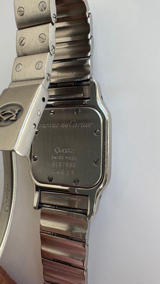 Reloj Cartier Santos Mujer Plateado