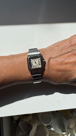 Reloj Cartier Santos Mujer Plateado