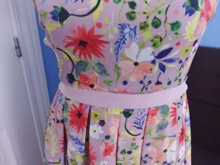 Vestido Ada Gatti floral rosa