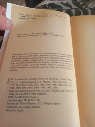 En busca del tiempo perdido .7 libros