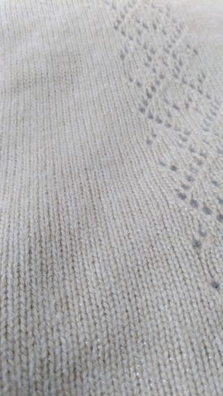 Jersey Massimo D. cuello alto beige dorado angora