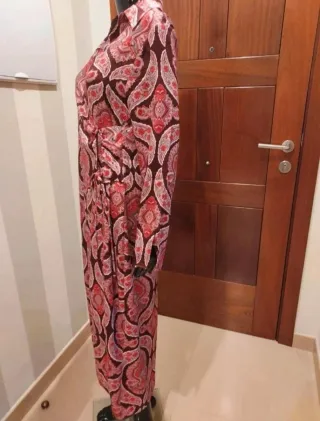 Vestido largo MNG estampado