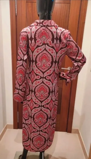 Vestido largo MNG estampado