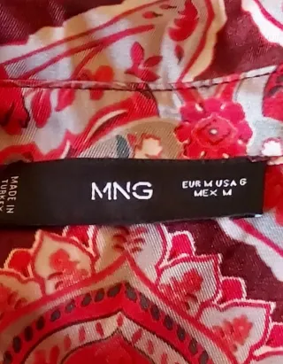 Vestido largo MNG estampado