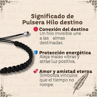 Pulsera Oso de Hilo Negro - Fortaleza y Confianza