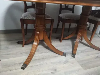 Mesa comedor extensible con 6 sillas