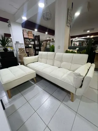 Sofá Cama Individual Blanco