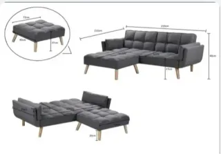 Sofá Cama Individual Blanco