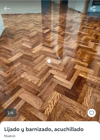 Tarima de parquet de madera