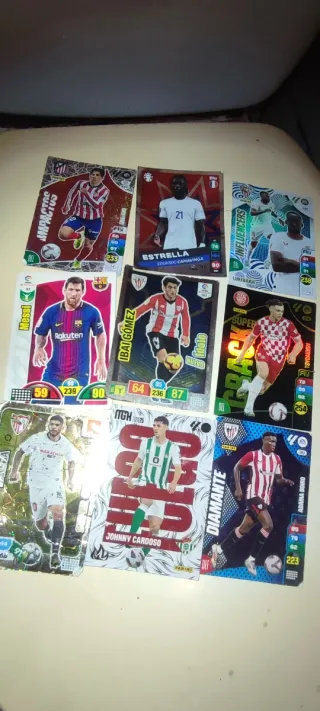 Colección 9 cromos fútbol buscados