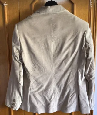 Chaqueta Elogy Terciopelo Beige