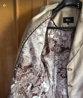 Chaqueta Elogy Terciopelo Beige