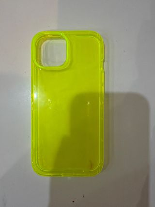 Funda iPhone 15 Transparente Neón