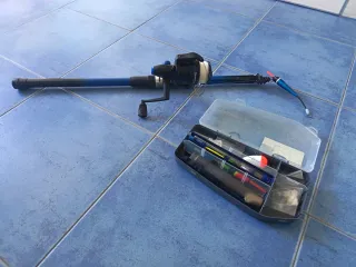 Caña de pescar y carrete para niños