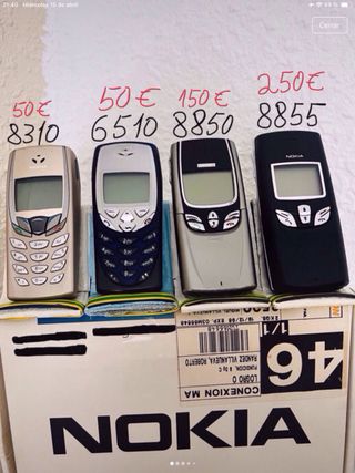 Nokia 8855 - 8850 Plata y Negro