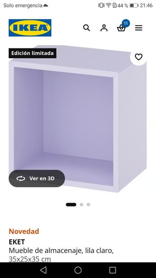 Estantería IKEA EKET lila
