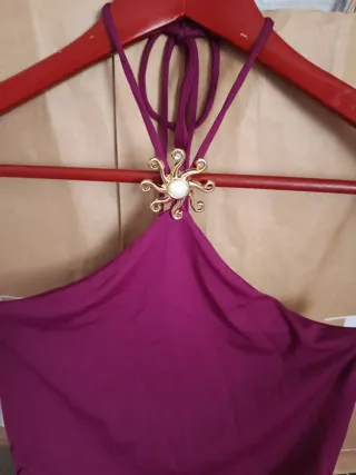 Vestido Zara Morado Talla Única